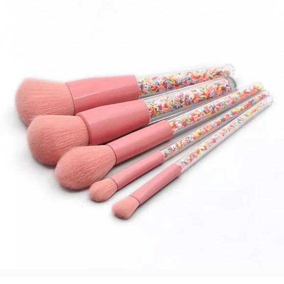 Makeup Pink Sprinkle Brushes Poshmark